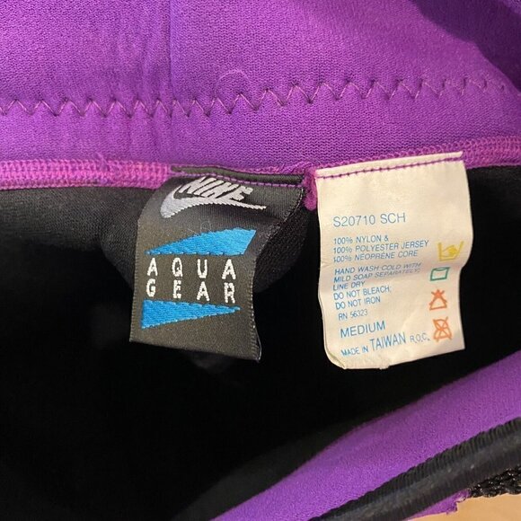 Vintage Nike Aqua Gear Surfing Shorts Wet Suit Bottom Neoprene Medium Colorblock - Picture 9 of 10